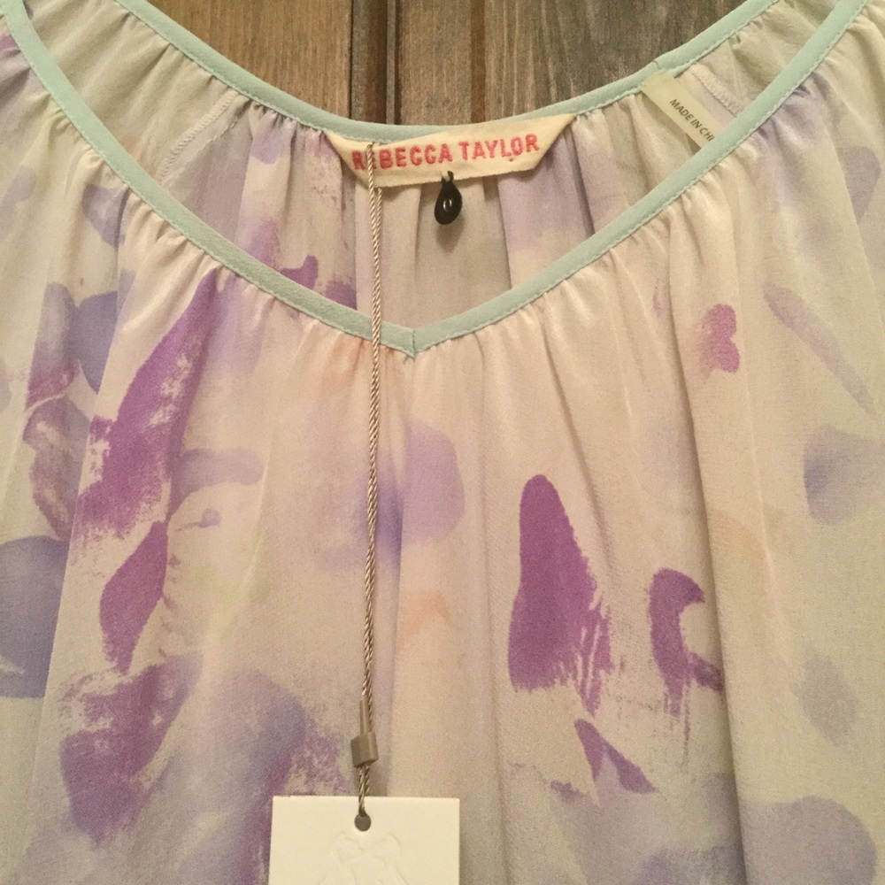 Rebecca Taylor cream  silk blouse